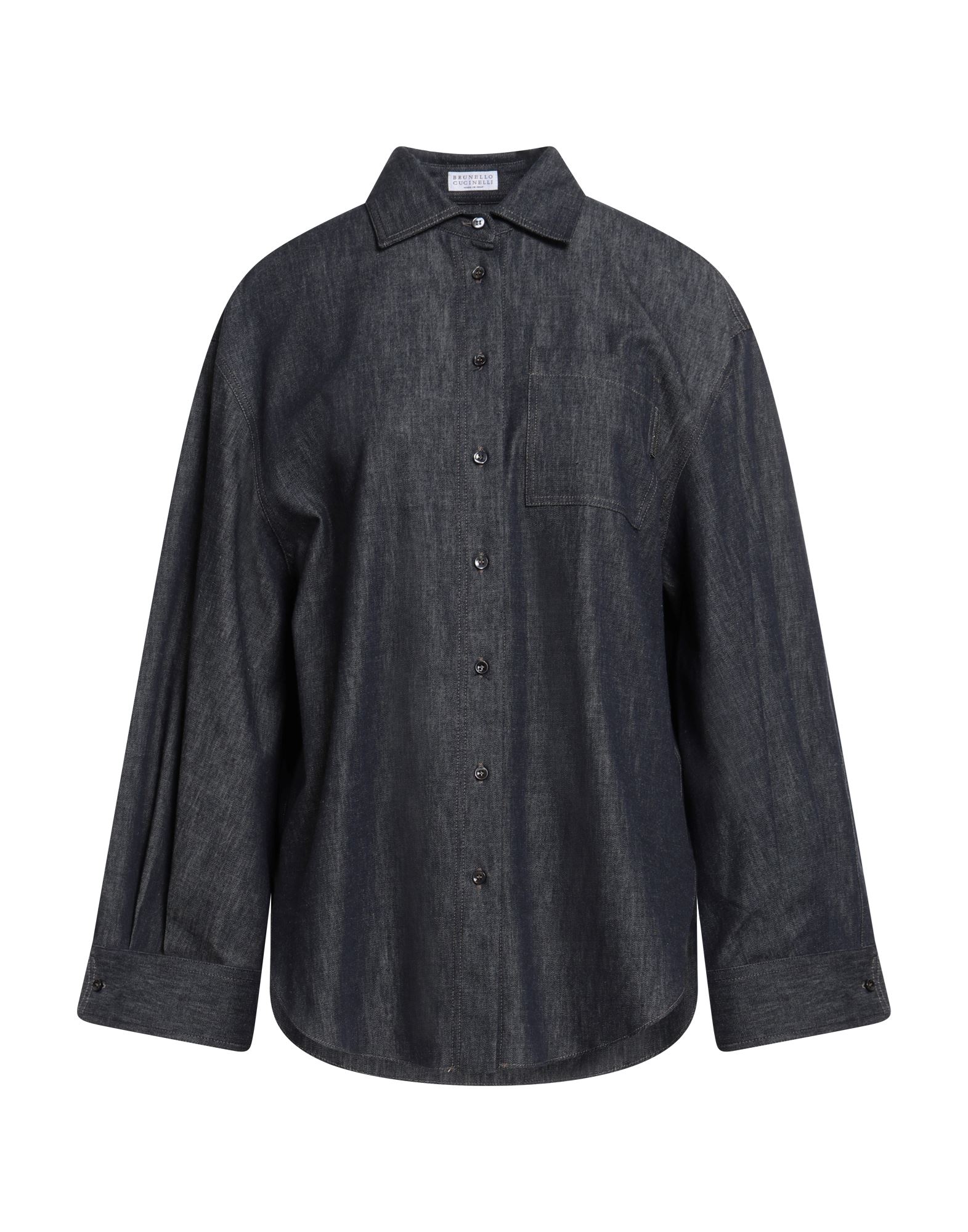 BRUNELLO CUCINELLI Jeanshemd Damen Blau BRUNELLO CUCINELLI Jeanshemd Damen Blau von BRUNELLO CUCINELLI
