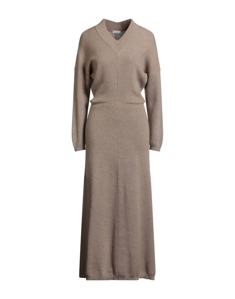 BRUNELLO CUCINELLI Maxi-kleid Damen Khaki von BRUNELLO CUCINELLI