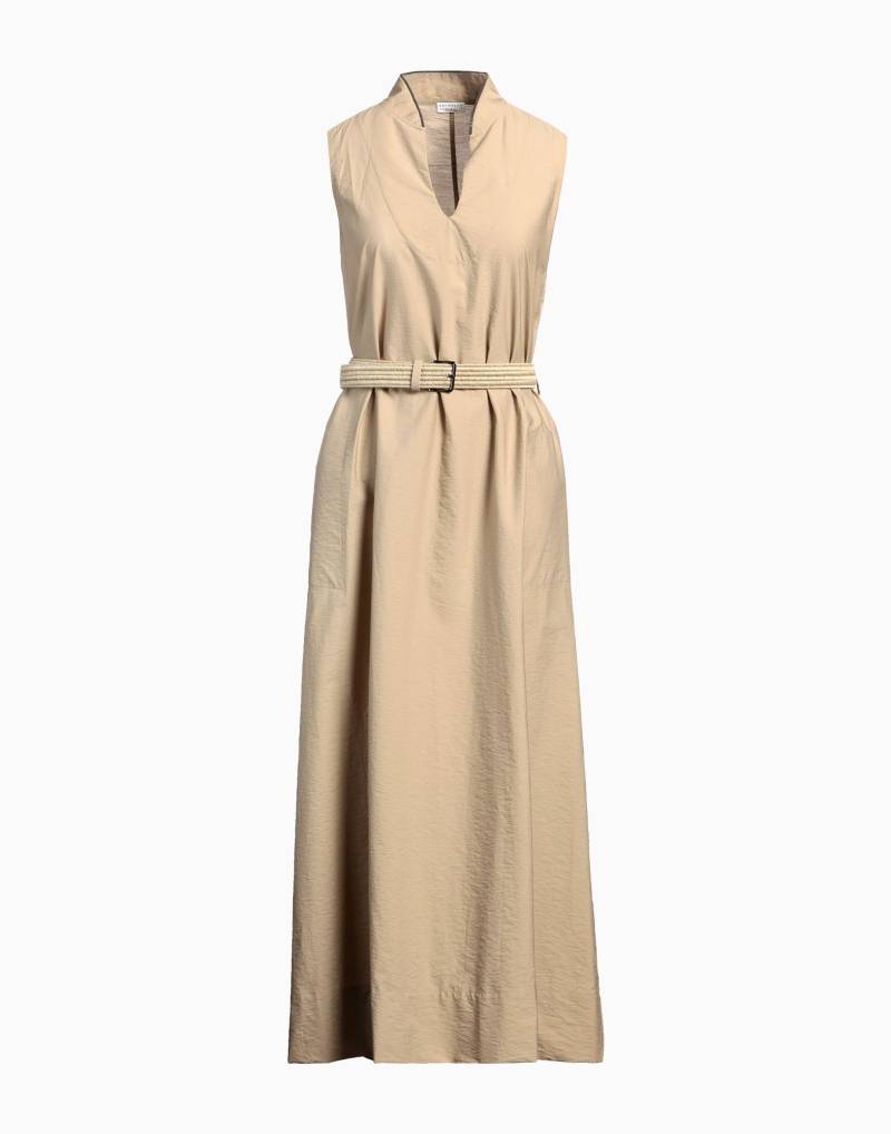 BRUNELLO CUCINELLI Maxi-kleid Damen Khaki von BRUNELLO CUCINELLI