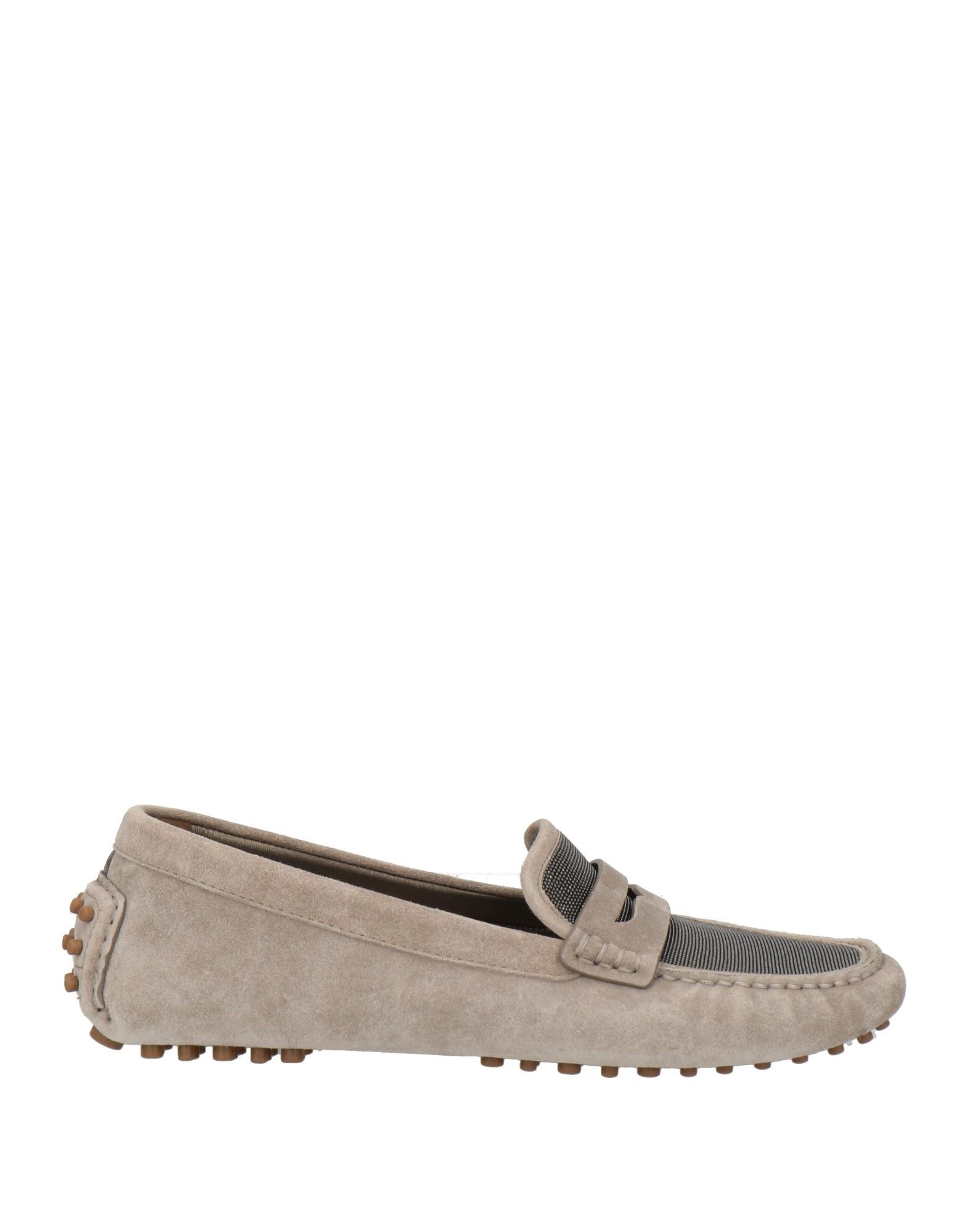 BRUNELLO CUCINELLI Mokassin Damen Grau von BRUNELLO CUCINELLI