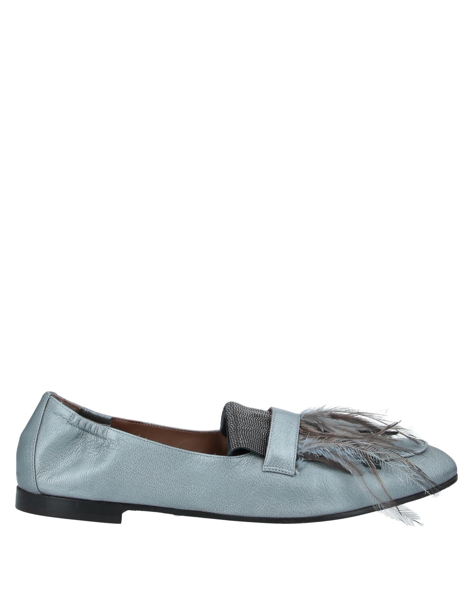 BRUNELLO CUCINELLI Mokassin Damen Taubenblau von BRUNELLO CUCINELLI