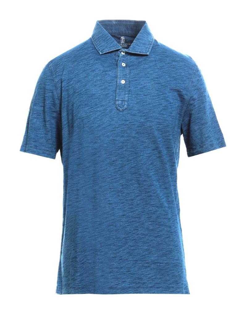 BRUNELLO CUCINELLI Poloshirt Herren Blau BRUNELLO CUCINELLI Poloshirt Herren Blau von BRUNELLO CUCINELLI