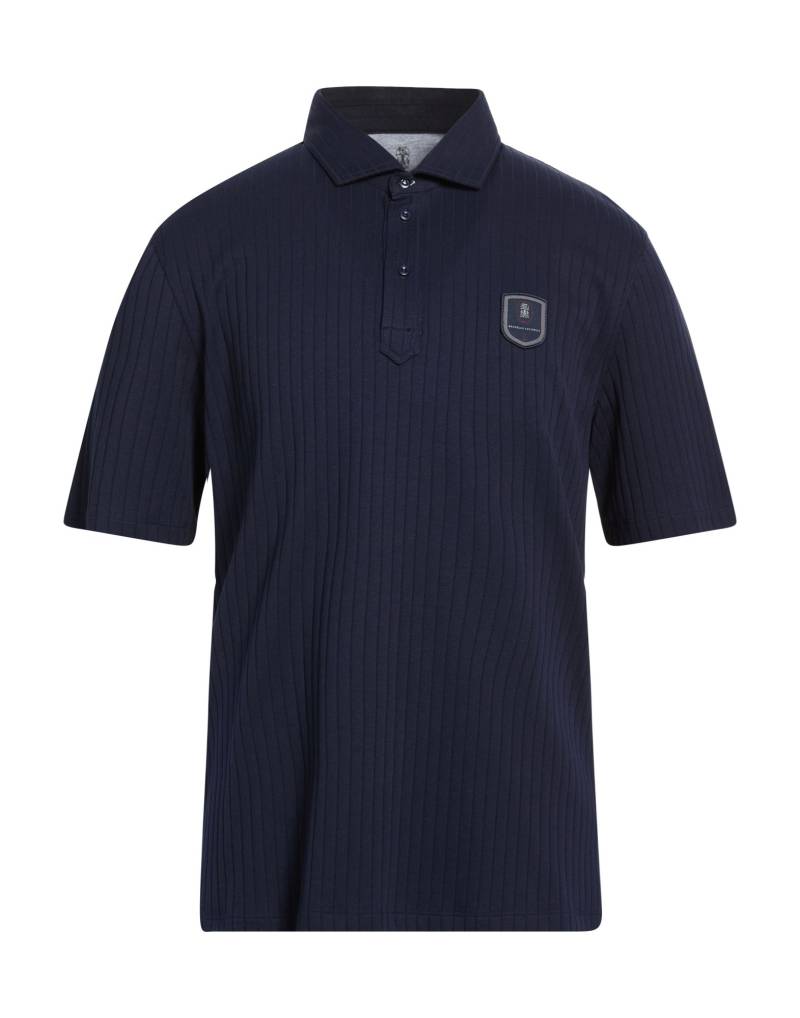 BRUNELLO CUCINELLI Poloshirt Herren Marineblau von BRUNELLO CUCINELLI