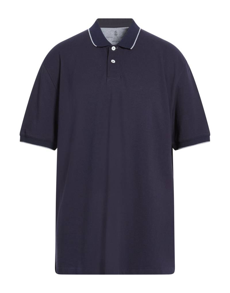 BRUNELLO CUCINELLI Poloshirt Herren Nachtblau von BRUNELLO CUCINELLI