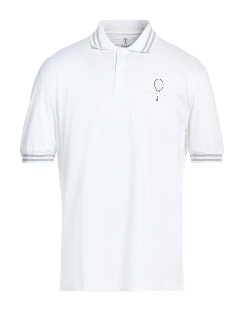 BRUNELLO CUCINELLI Poloshirt Herren Weiß von BRUNELLO CUCINELLI