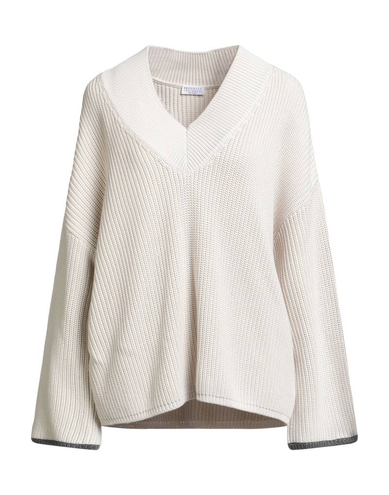 BRUNELLO CUCINELLI Pullover Damen Beige von BRUNELLO CUCINELLI