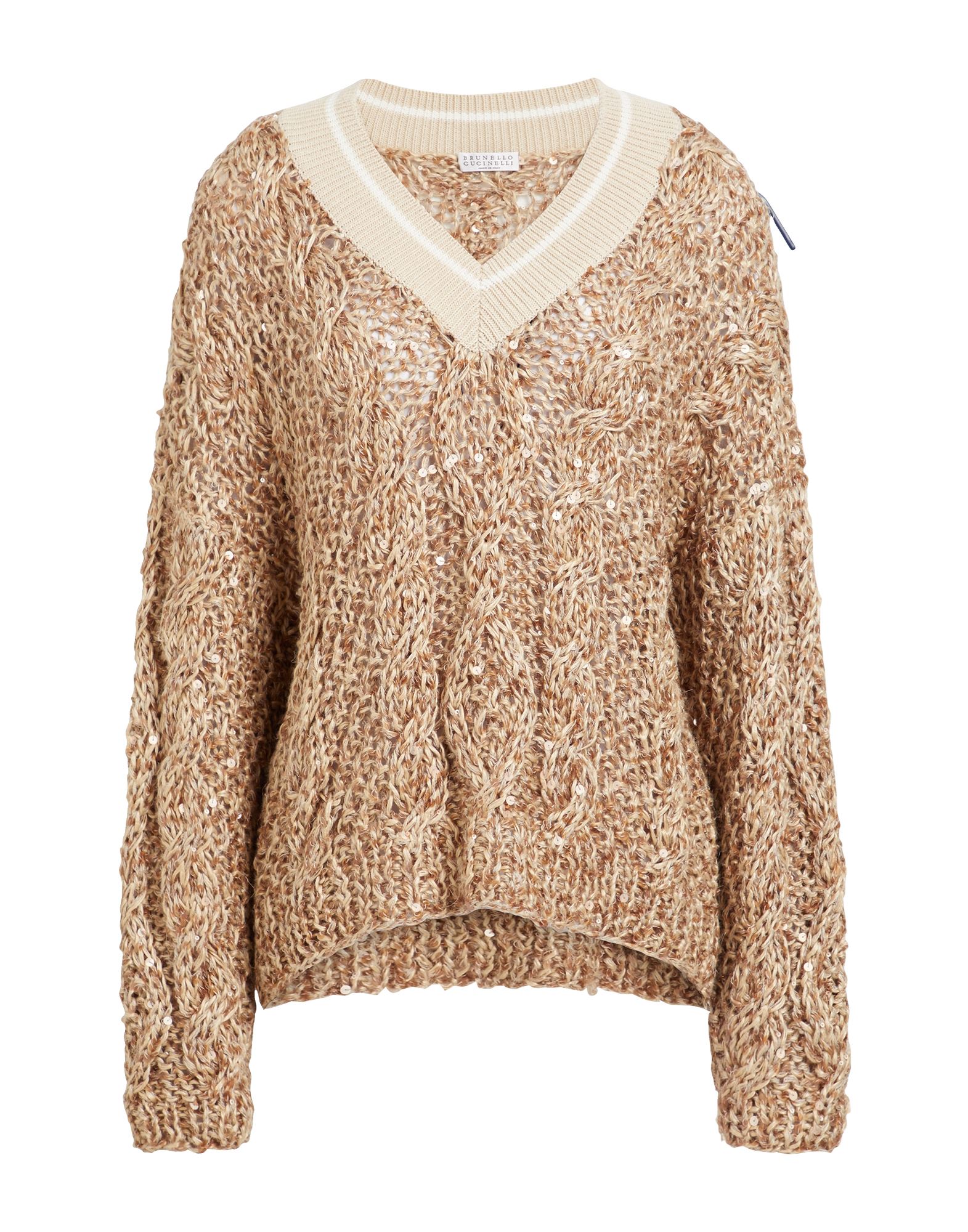 BRUNELLO CUCINELLI Pullover Damen Beige von BRUNELLO CUCINELLI