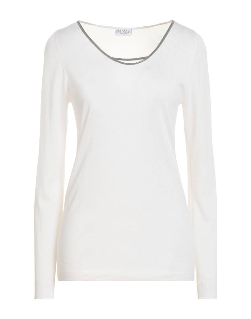 BRUNELLO CUCINELLI Pullover Damen Cremeweiß von BRUNELLO CUCINELLI