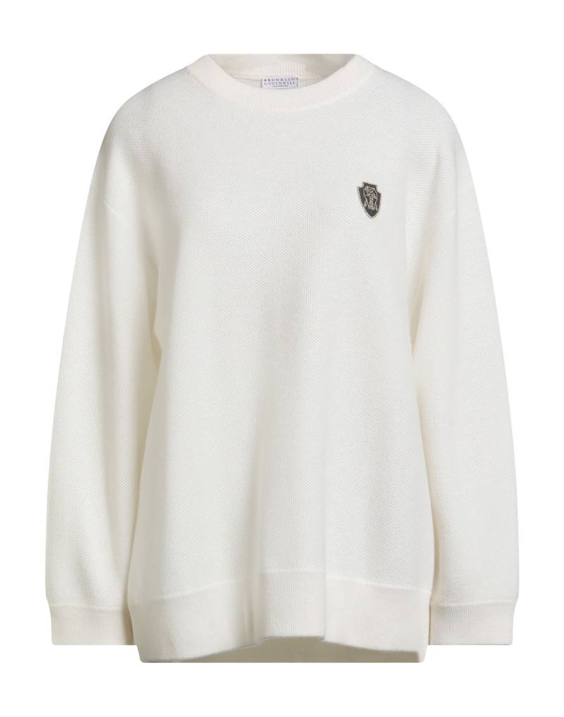 BRUNELLO CUCINELLI Pullover Damen Elfenbein von BRUNELLO CUCINELLI