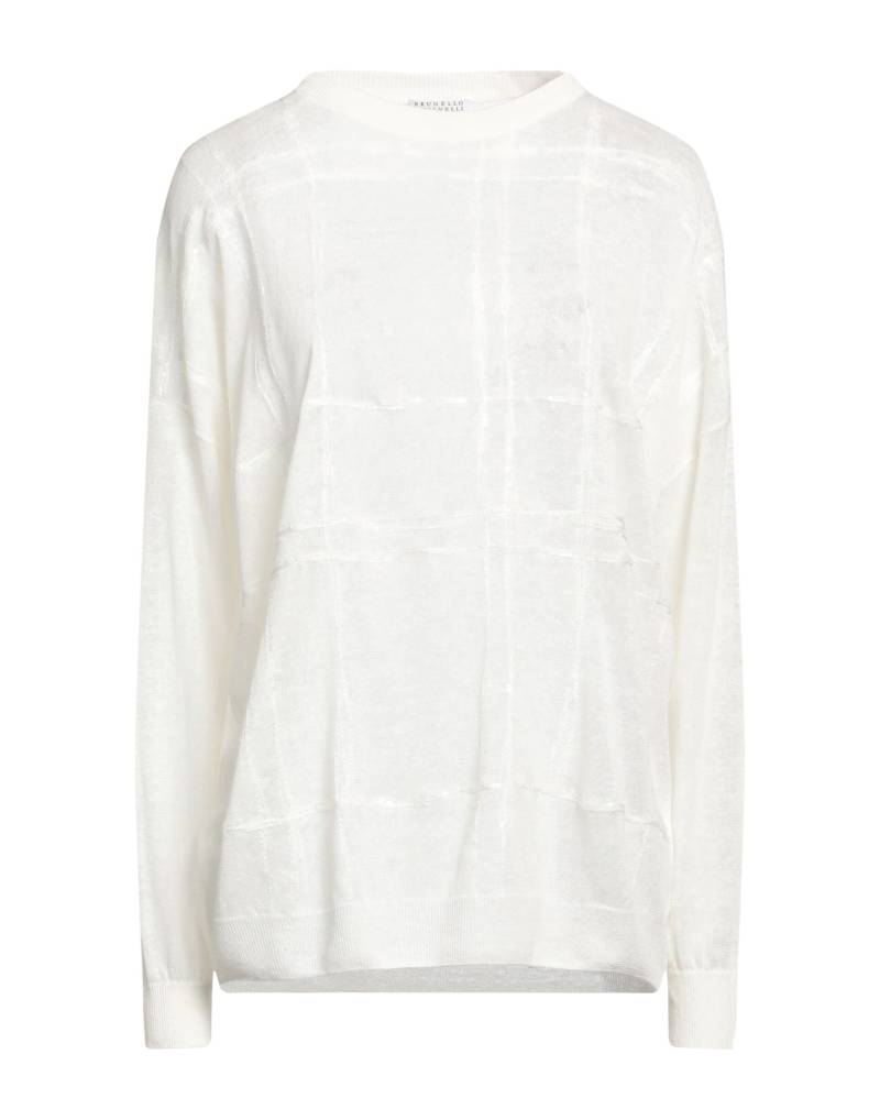 BRUNELLO CUCINELLI Pullover Damen Elfenbein von BRUNELLO CUCINELLI