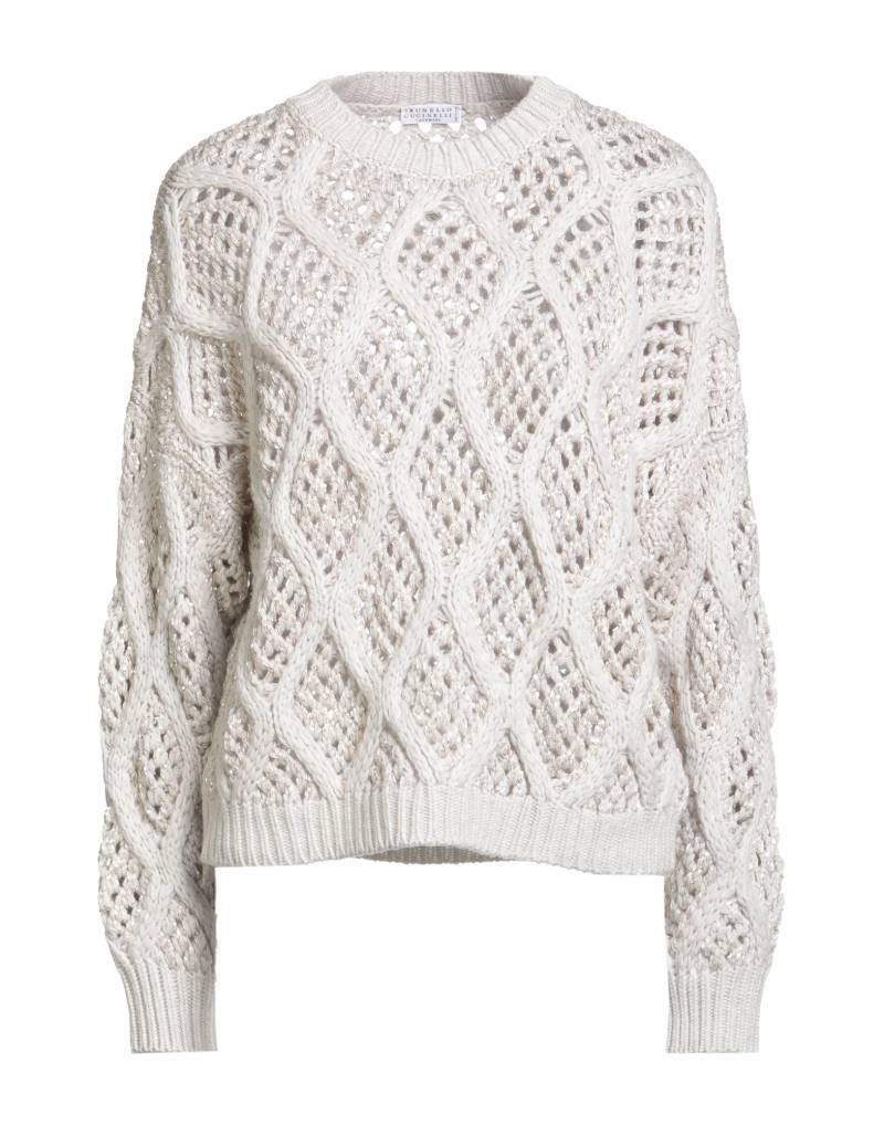 BRUNELLO CUCINELLI Pullover Damen Hellgrau von BRUNELLO CUCINELLI