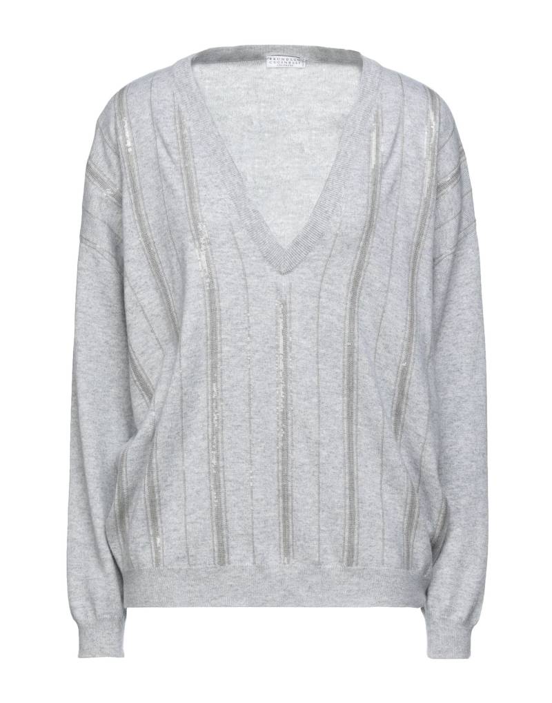 BRUNELLO CUCINELLI Pullover Damen Hellgrau von BRUNELLO CUCINELLI