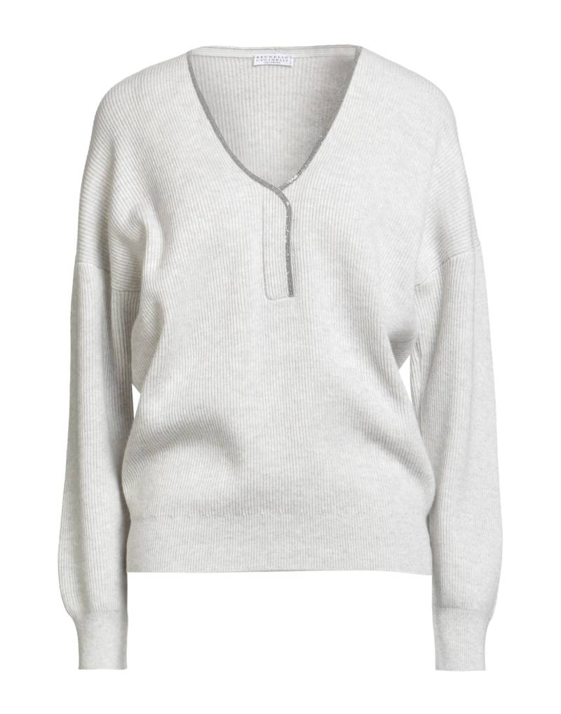 BRUNELLO CUCINELLI Pullover Damen Hellgrau von BRUNELLO CUCINELLI