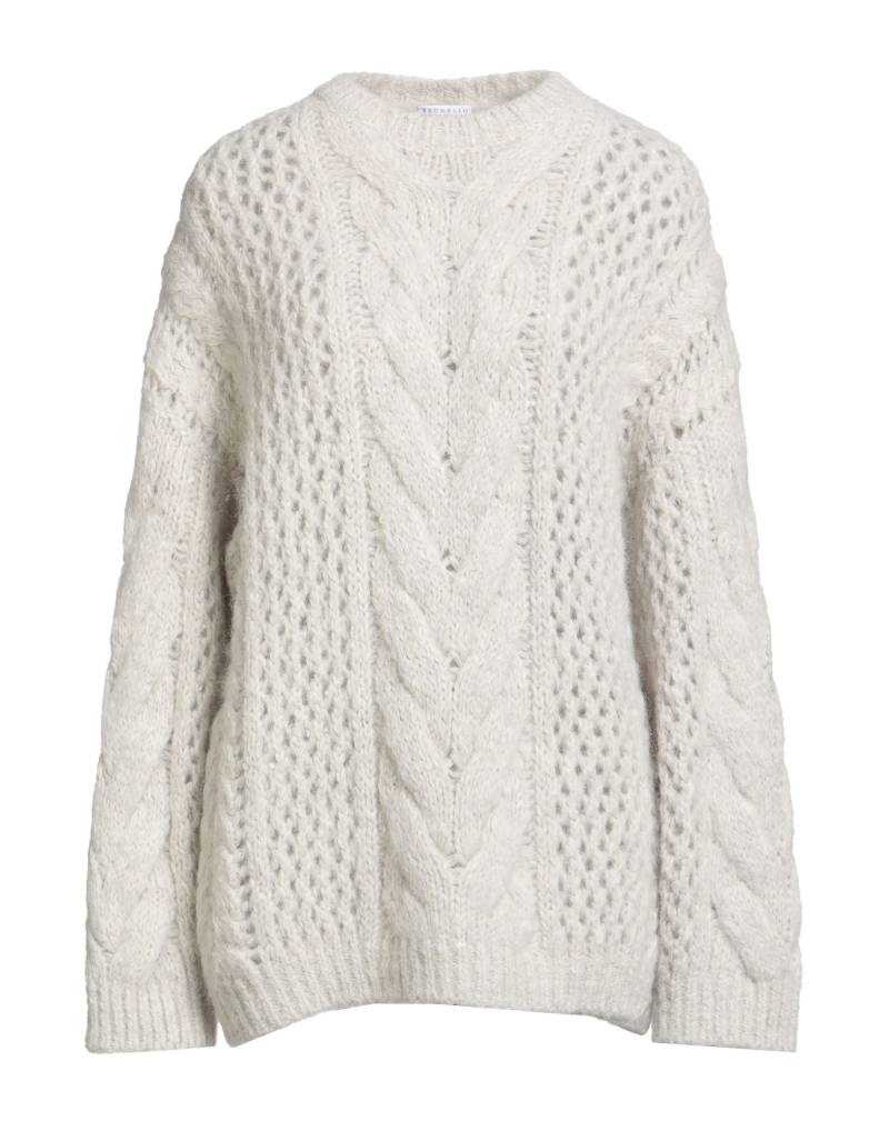 BRUNELLO CUCINELLI Pullover Damen Hellgrau von BRUNELLO CUCINELLI