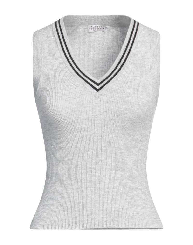 BRUNELLO CUCINELLI Pullover Damen Hellgrau von BRUNELLO CUCINELLI