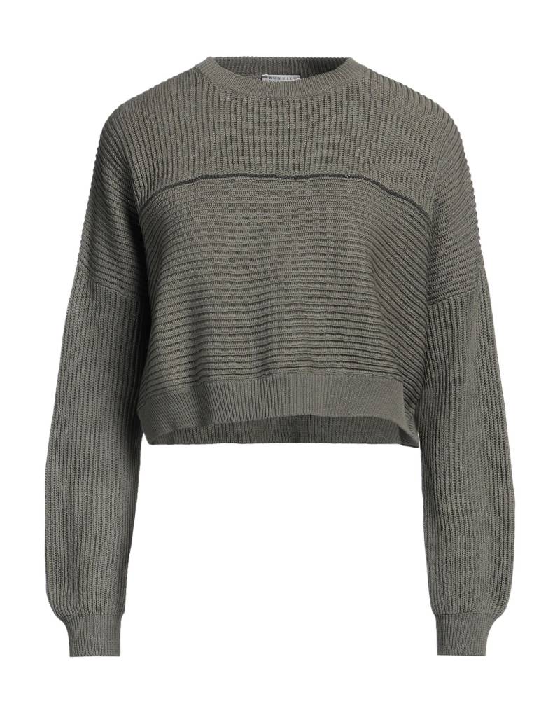 BRUNELLO CUCINELLI Pullover Damen Militärgrün BRUNELLO CUCINELLI Pullover Damen Militärgrün von BRUNELLO CUCINELLI