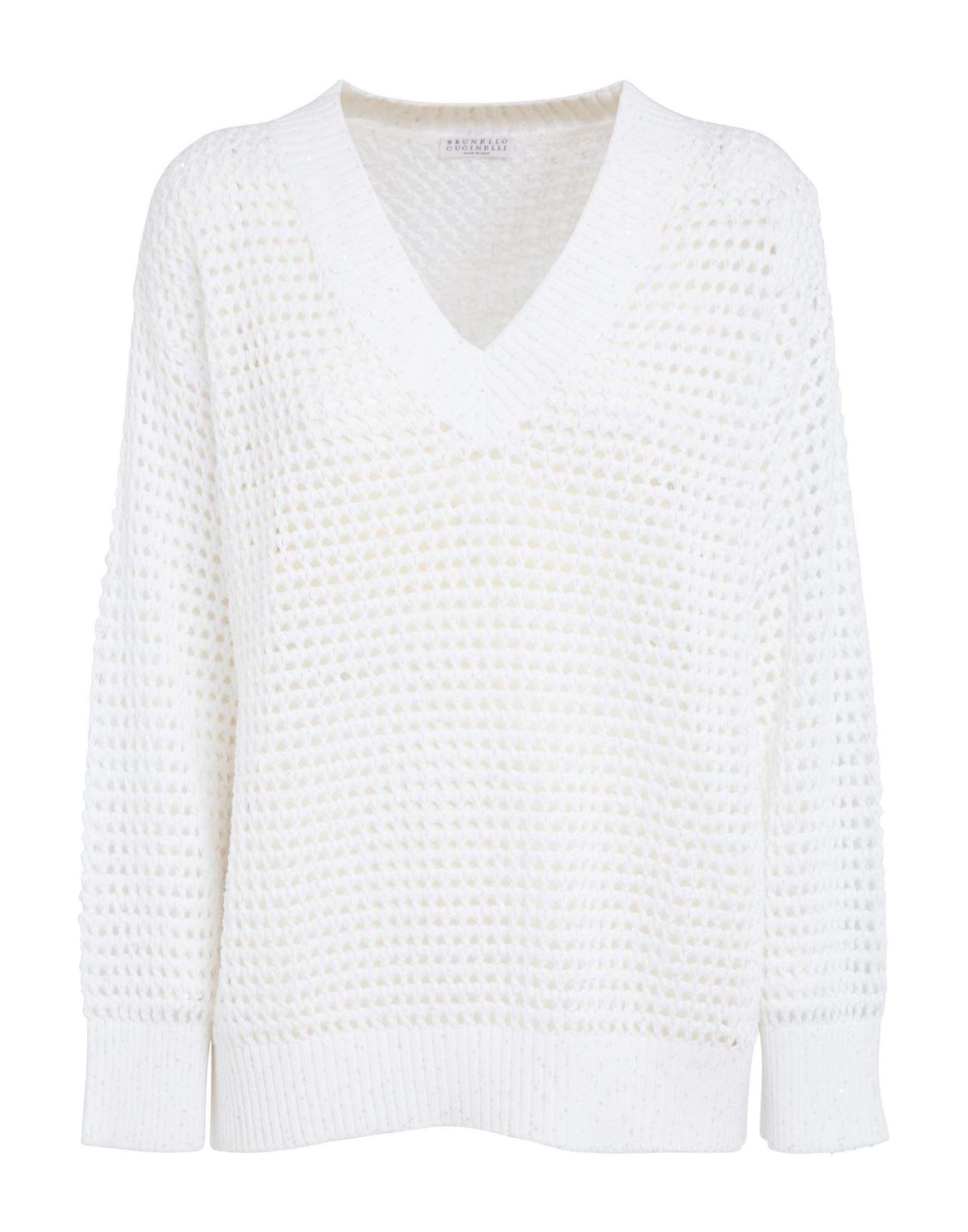 BRUNELLO CUCINELLI Pullover Damen Weiß von BRUNELLO CUCINELLI