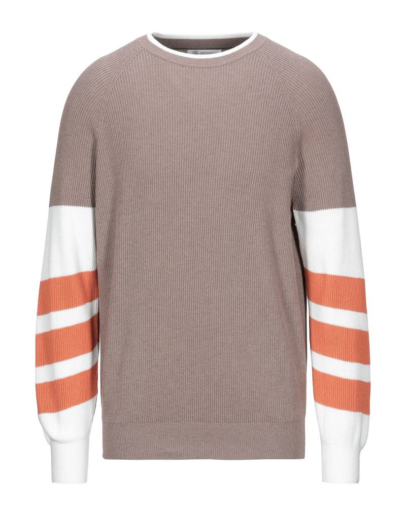 BRUNELLO CUCINELLI Pullover Herren Hellbraun von BRUNELLO CUCINELLI