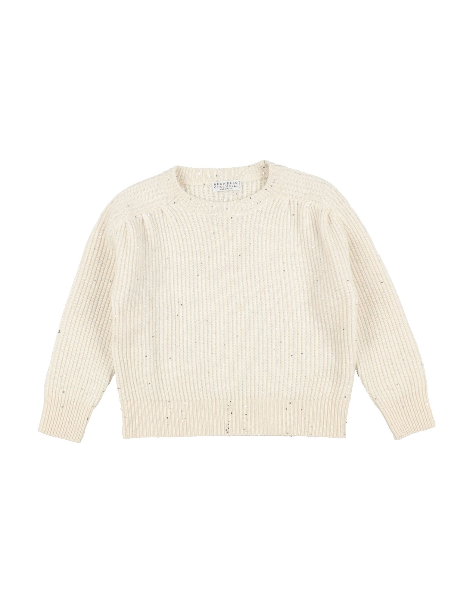 BRUNELLO CUCINELLI Pullover Kinder Elfenbein von BRUNELLO CUCINELLI