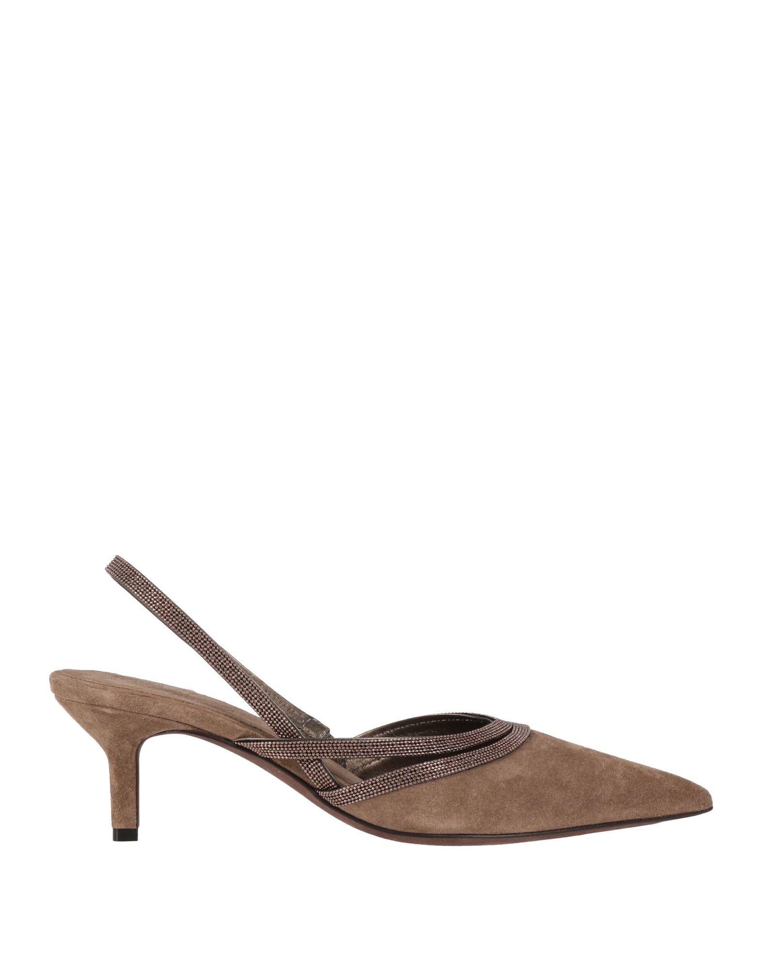 BRUNELLO CUCINELLI Pumps Damen Khaki von BRUNELLO CUCINELLI