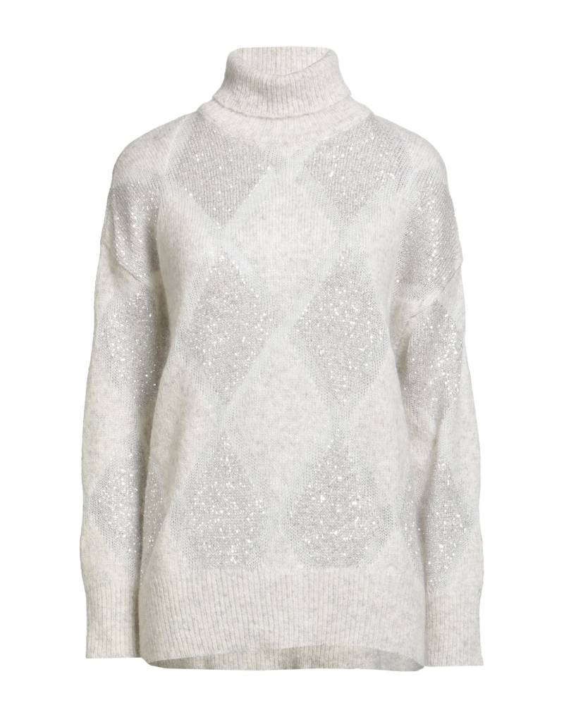 BRUNELLO CUCINELLI Rollkragenpullover Damen Hellgrau von BRUNELLO CUCINELLI