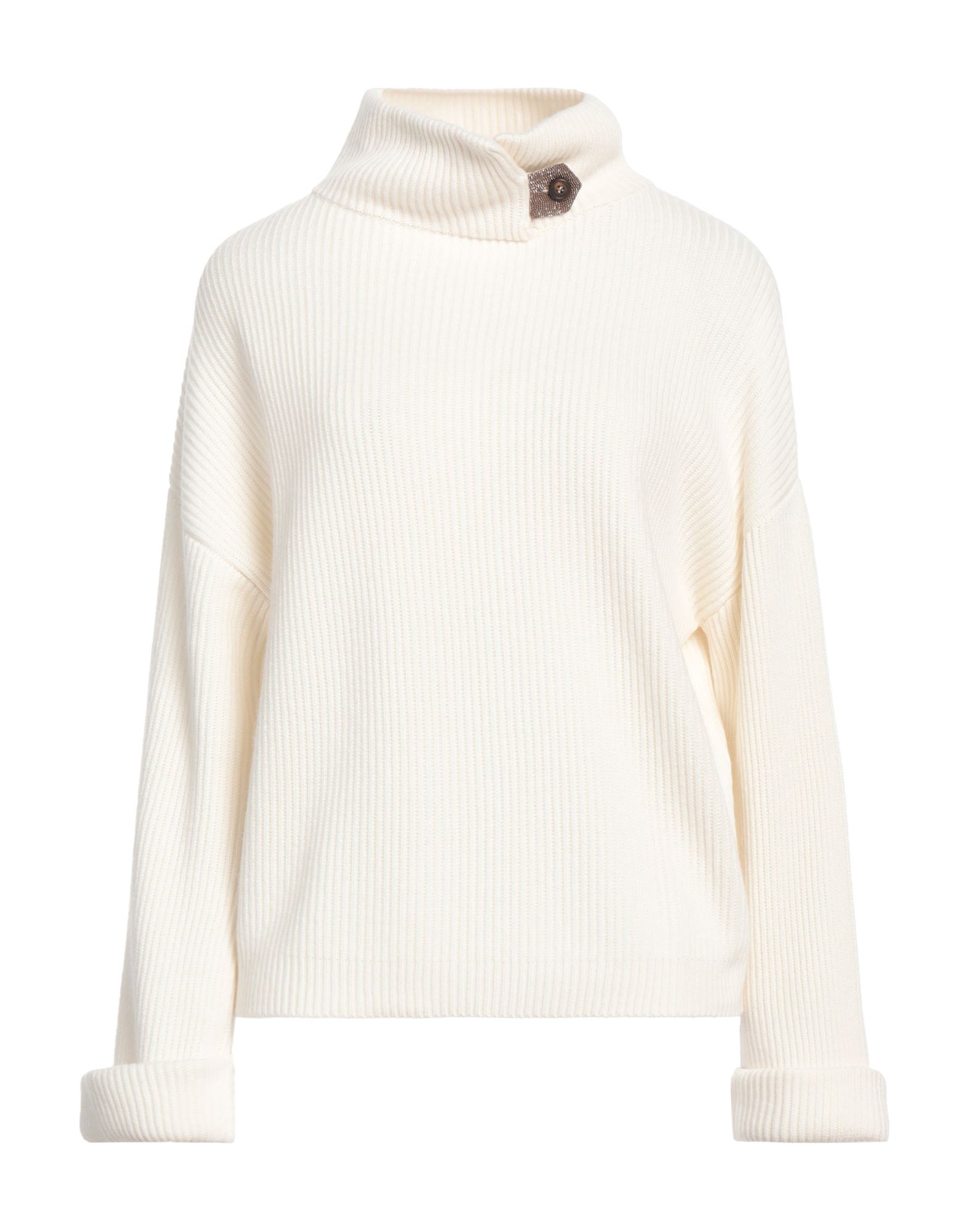 BRUNELLO CUCINELLI Rollkragenpullover Damen Weiß von BRUNELLO CUCINELLI