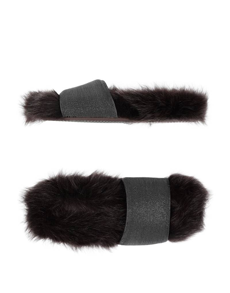 BRUNELLO CUCINELLI Sandale Damen Dunkelbraun von BRUNELLO CUCINELLI