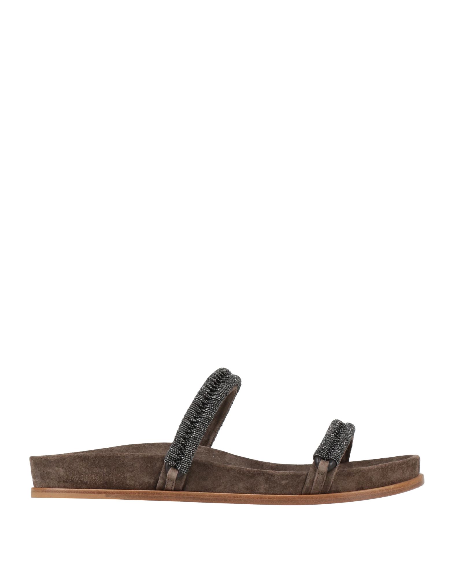 BRUNELLO CUCINELLI Sandale Damen Khaki BRUNELLO CUCINELLI Sandale Damen Khaki von BRUNELLO CUCINELLI