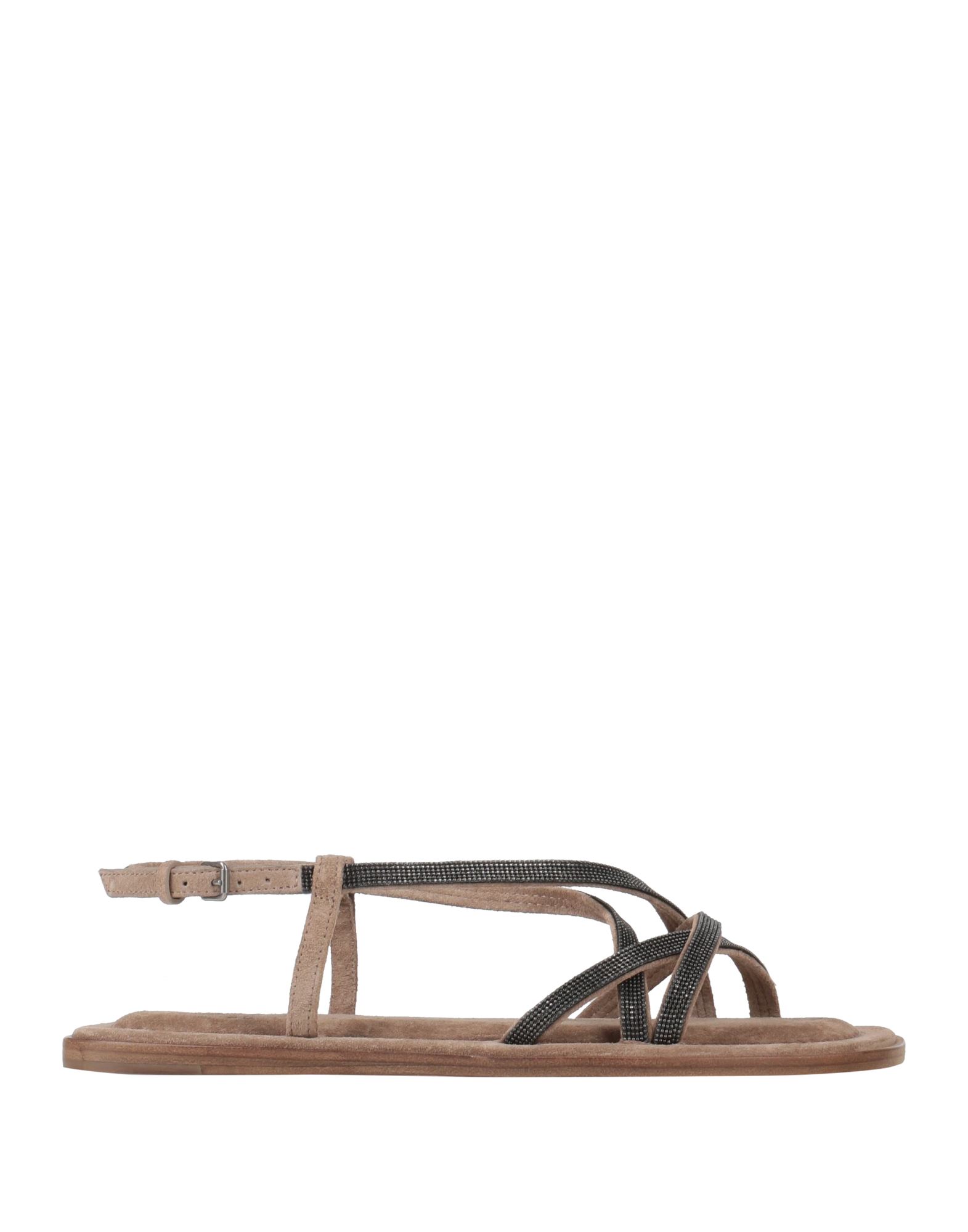 BRUNELLO CUCINELLI Sandale Damen Sand von BRUNELLO CUCINELLI