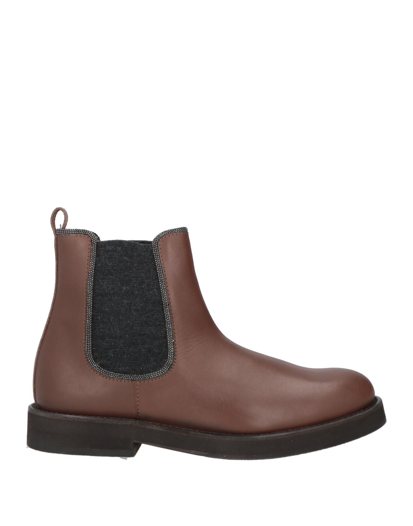 BRUNELLO CUCINELLI Stiefelette Kinder Dunkelbraun von BRUNELLO CUCINELLI