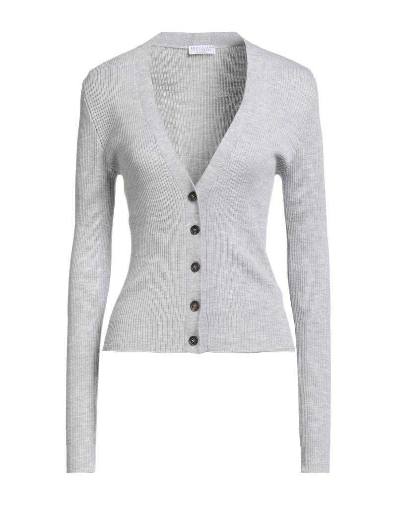 BRUNELLO CUCINELLI Strickjacke Damen Hellgrau von BRUNELLO CUCINELLI