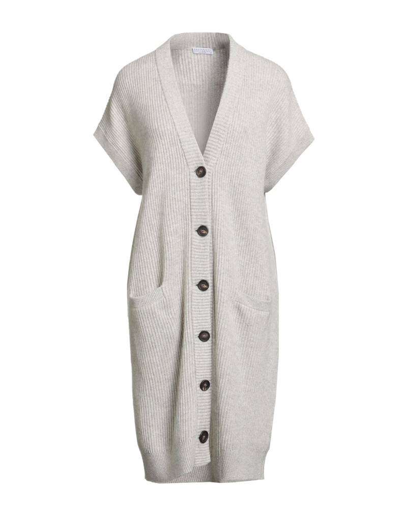 BRUNELLO CUCINELLI Strickjacke Damen Hellgrau von BRUNELLO CUCINELLI