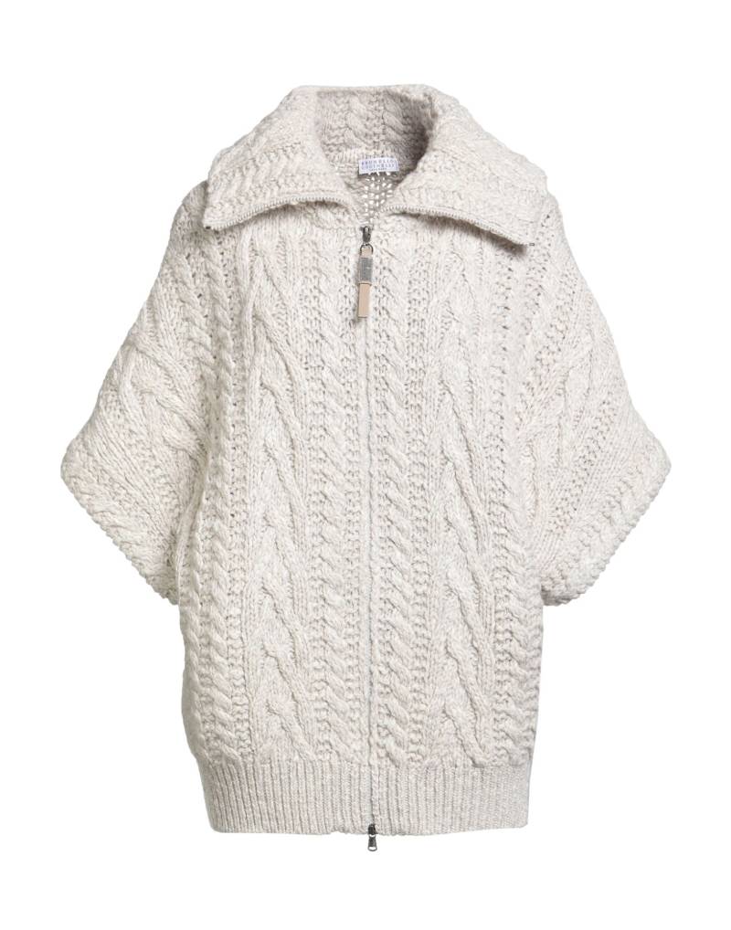 BRUNELLO CUCINELLI Strickjacke Damen Hellgrau von BRUNELLO CUCINELLI