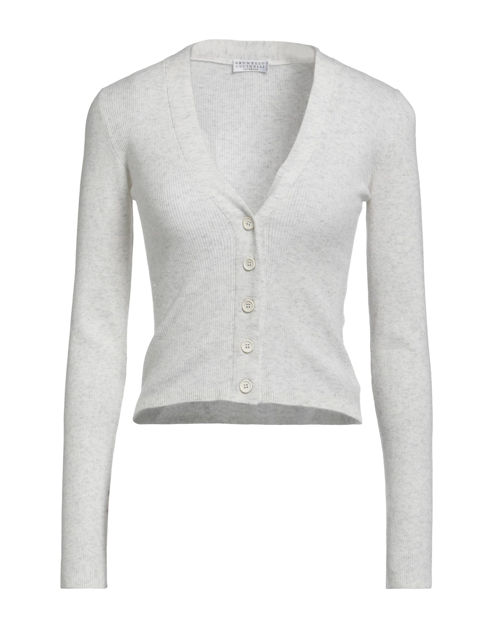 BRUNELLO CUCINELLI Strickjacke Damen Hellgrau von BRUNELLO CUCINELLI