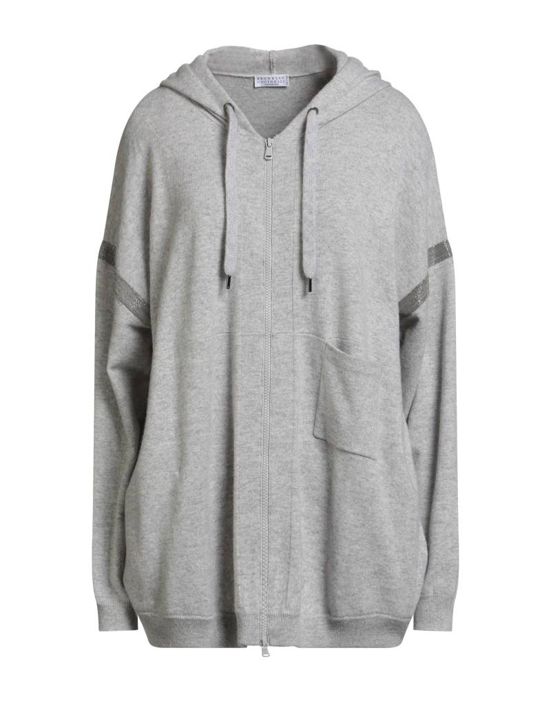 BRUNELLO CUCINELLI Strickjacke Damen Hellgrau von BRUNELLO CUCINELLI