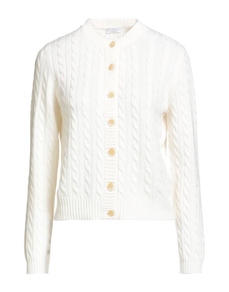 BRUNELLO CUCINELLI Strickjacke Damen Weiß von BRUNELLO CUCINELLI