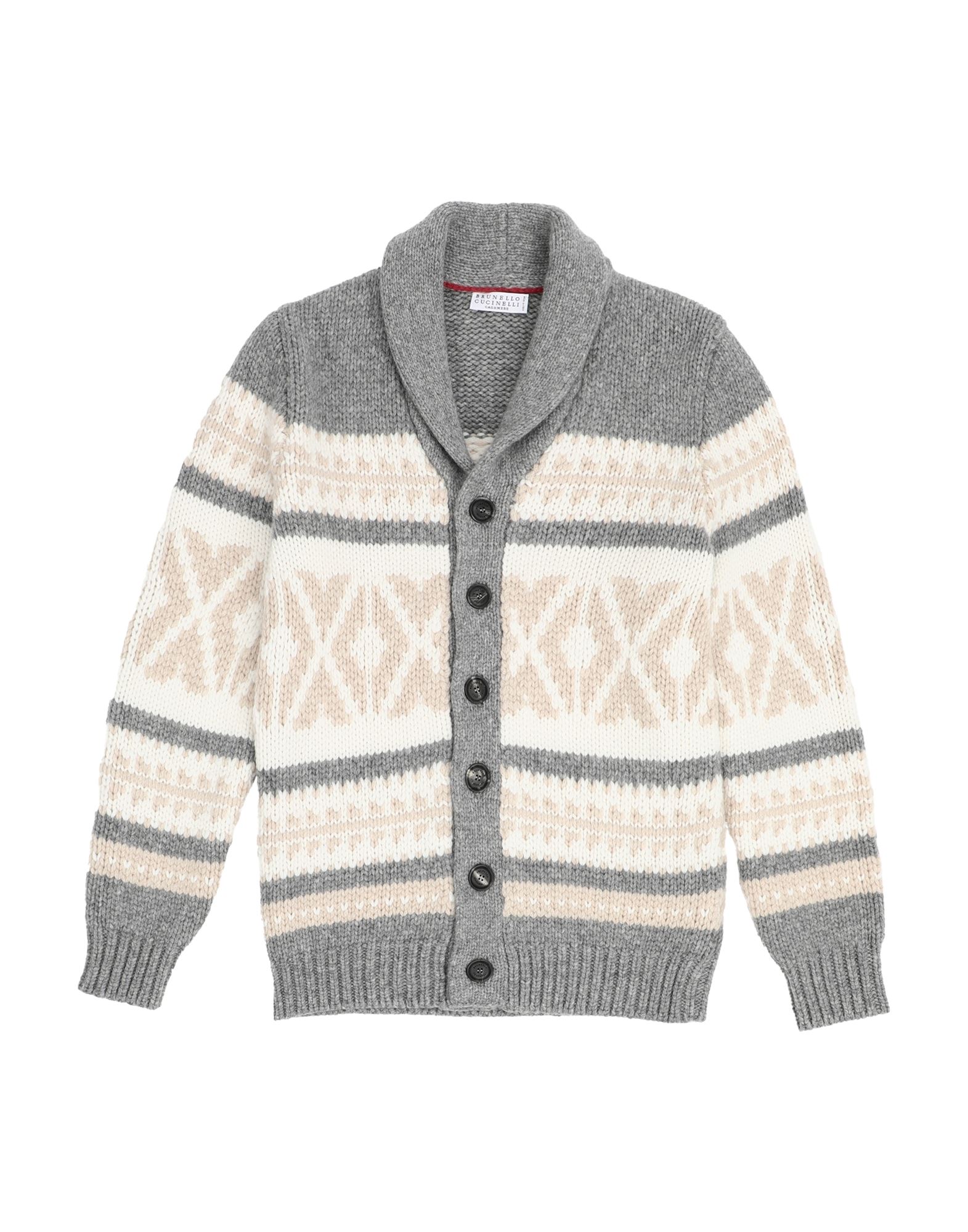 BRUNELLO CUCINELLI Strickjacke Kinder Grau von BRUNELLO CUCINELLI