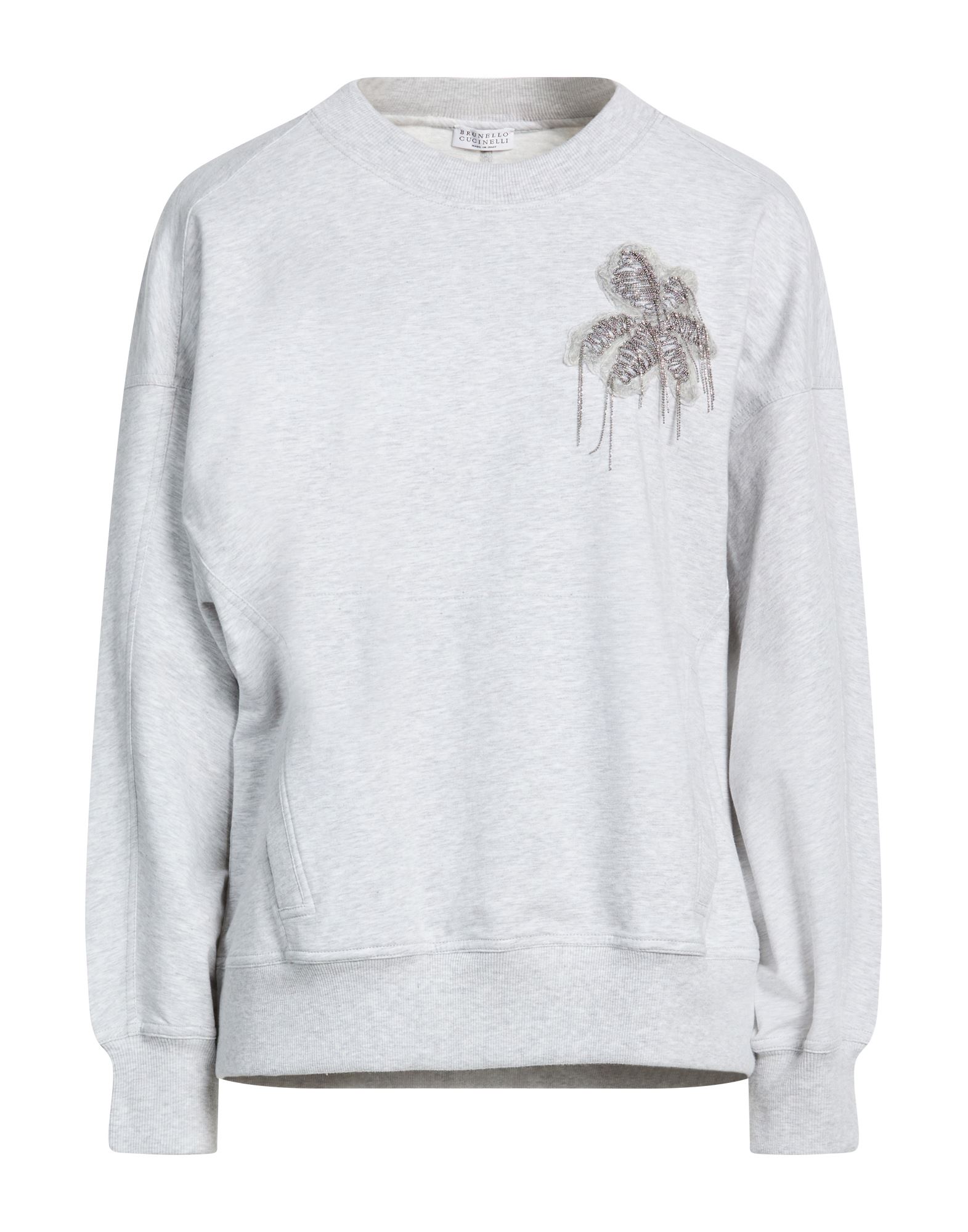 BRUNELLO CUCINELLI Sweatshirt Damen Hellgrau von BRUNELLO CUCINELLI