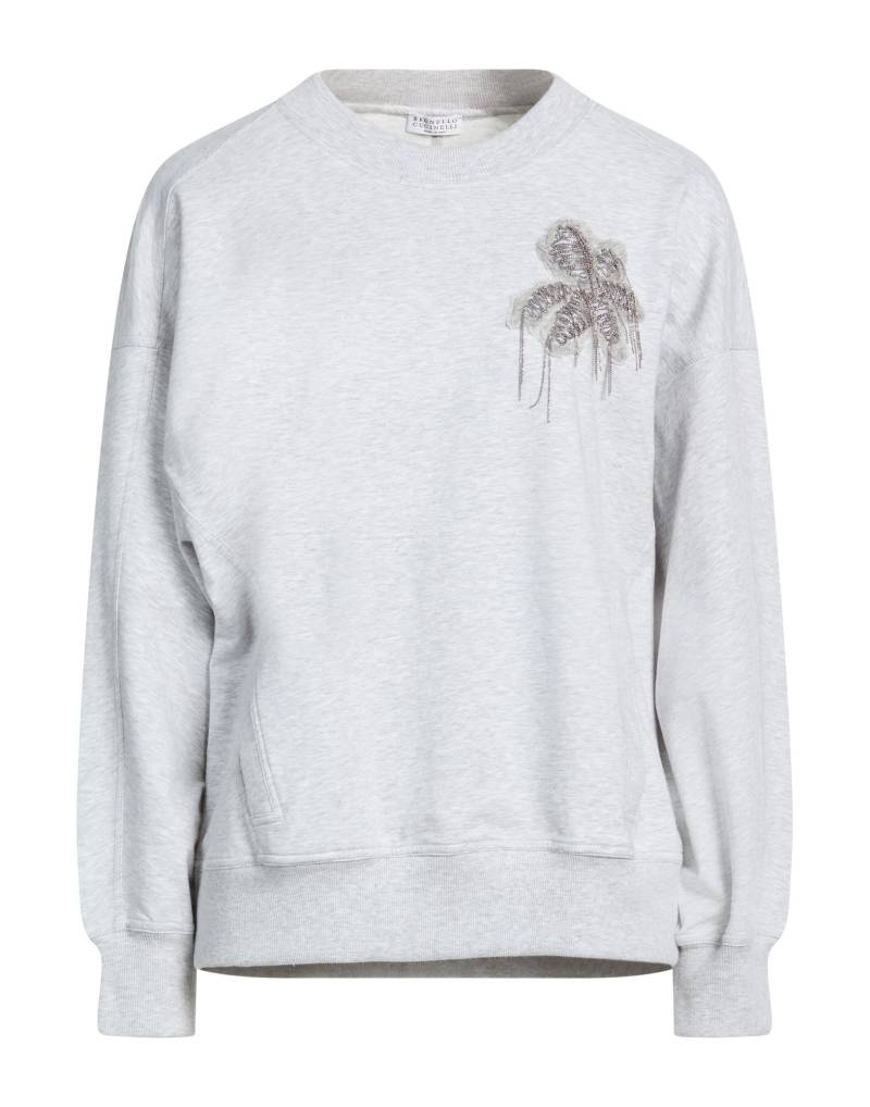 BRUNELLO CUCINELLI Sweatshirt Damen Hellgrau von BRUNELLO CUCINELLI