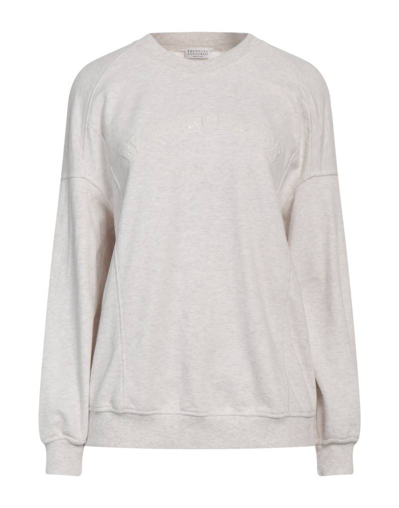 BRUNELLO CUCINELLI Sweatshirt Damen Hellgrau von BRUNELLO CUCINELLI