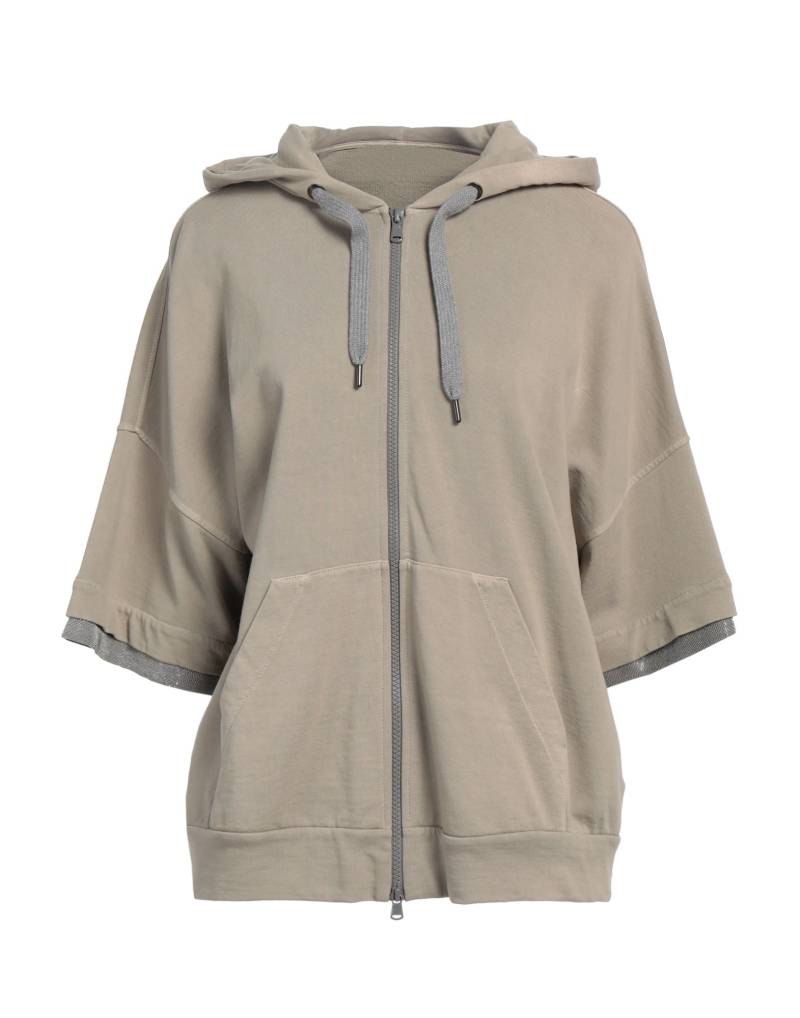 BRUNELLO CUCINELLI Sweatshirt Damen Khaki von BRUNELLO CUCINELLI
