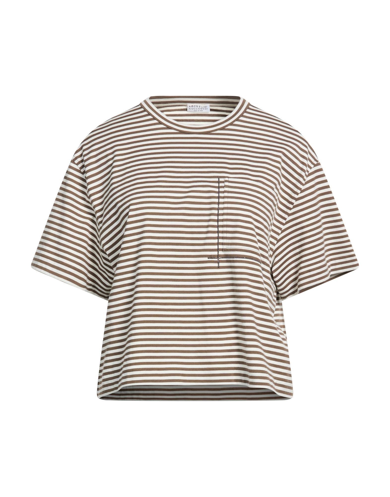 BRUNELLO CUCINELLI T-shirts Damen Dunkelbraun von BRUNELLO CUCINELLI
