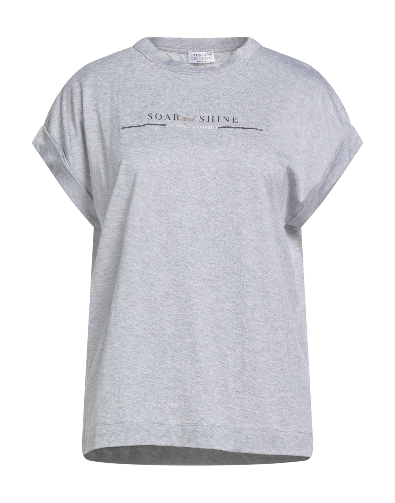 BRUNELLO CUCINELLI T-shirts Damen Grau BRUNELLO CUCINELLI T-shirts Damen Grau von BRUNELLO CUCINELLI