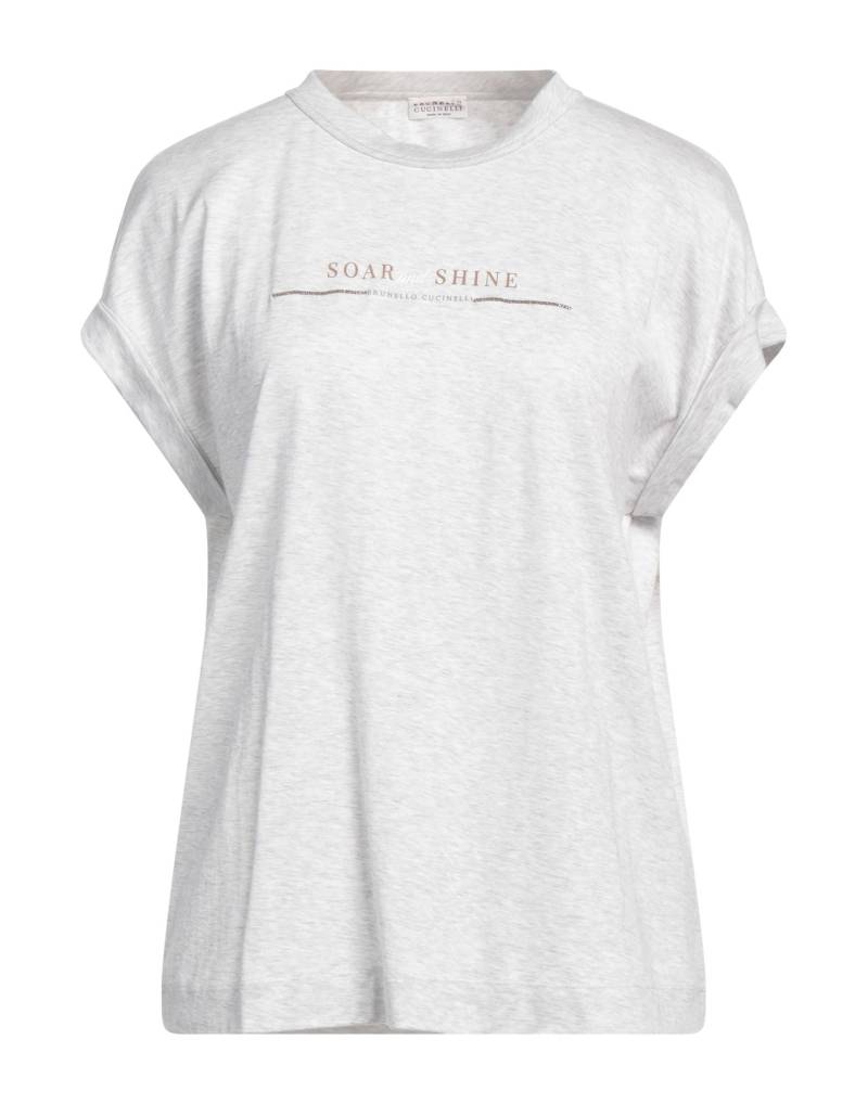 BRUNELLO CUCINELLI T-shirts Damen Hellgrau BRUNELLO CUCINELLI T-shirts Damen Hellgrau von BRUNELLO CUCINELLI