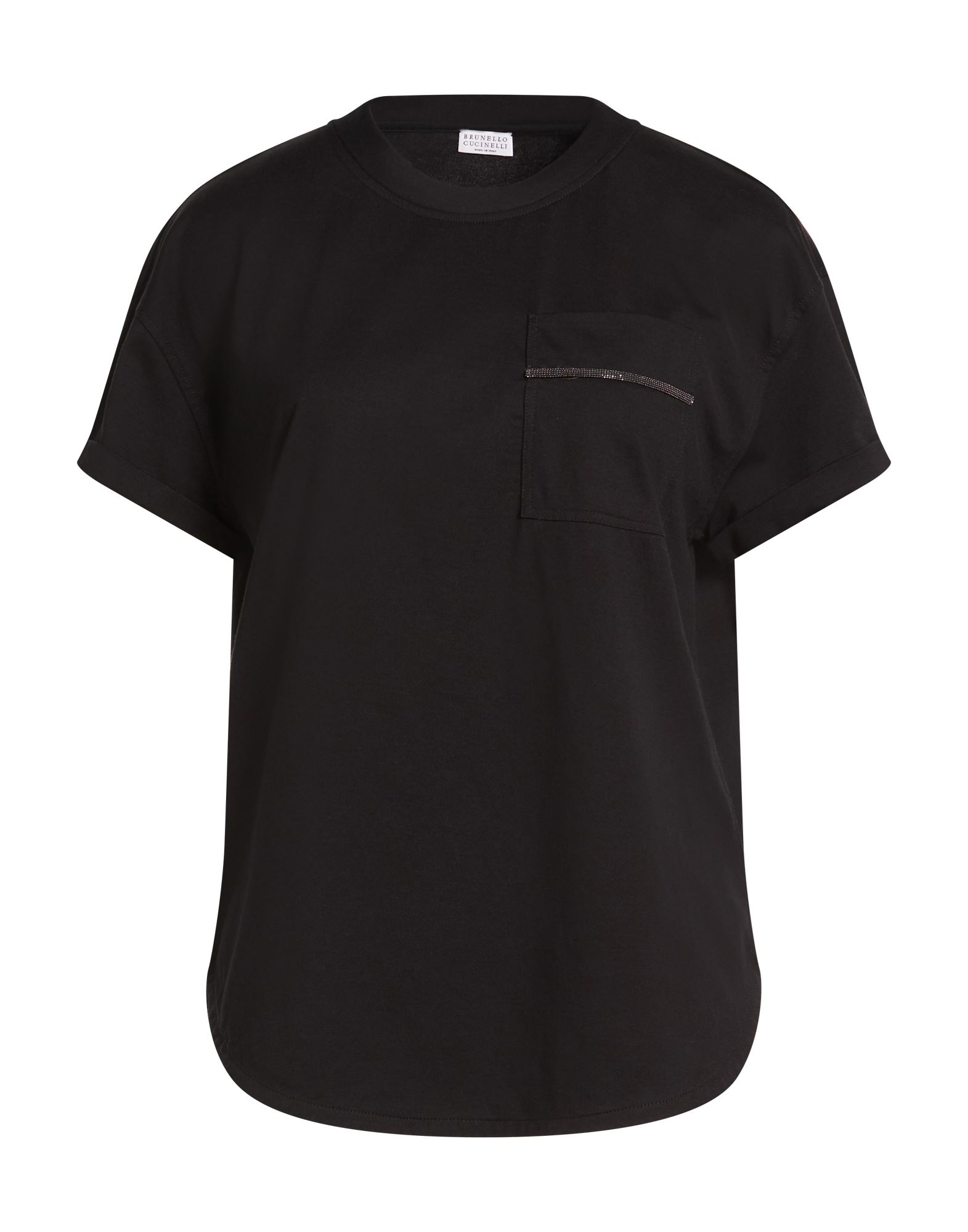 BRUNELLO CUCINELLI T-shirts Damen Schwarz BRUNELLO CUCINELLI T-shirts Damen Schwarz von BRUNELLO CUCINELLI