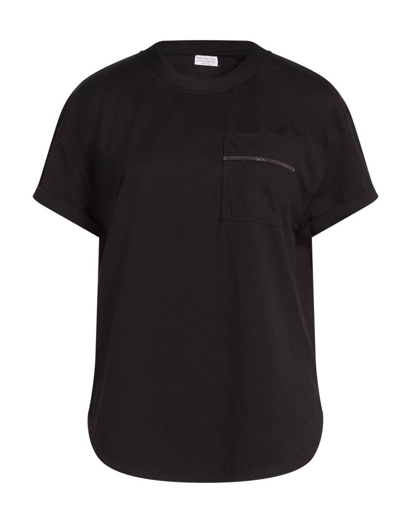BRUNELLO CUCINELLI T-shirts Damen Schwarz BRUNELLO CUCINELLI T-shirts Damen Schwarz von BRUNELLO CUCINELLI