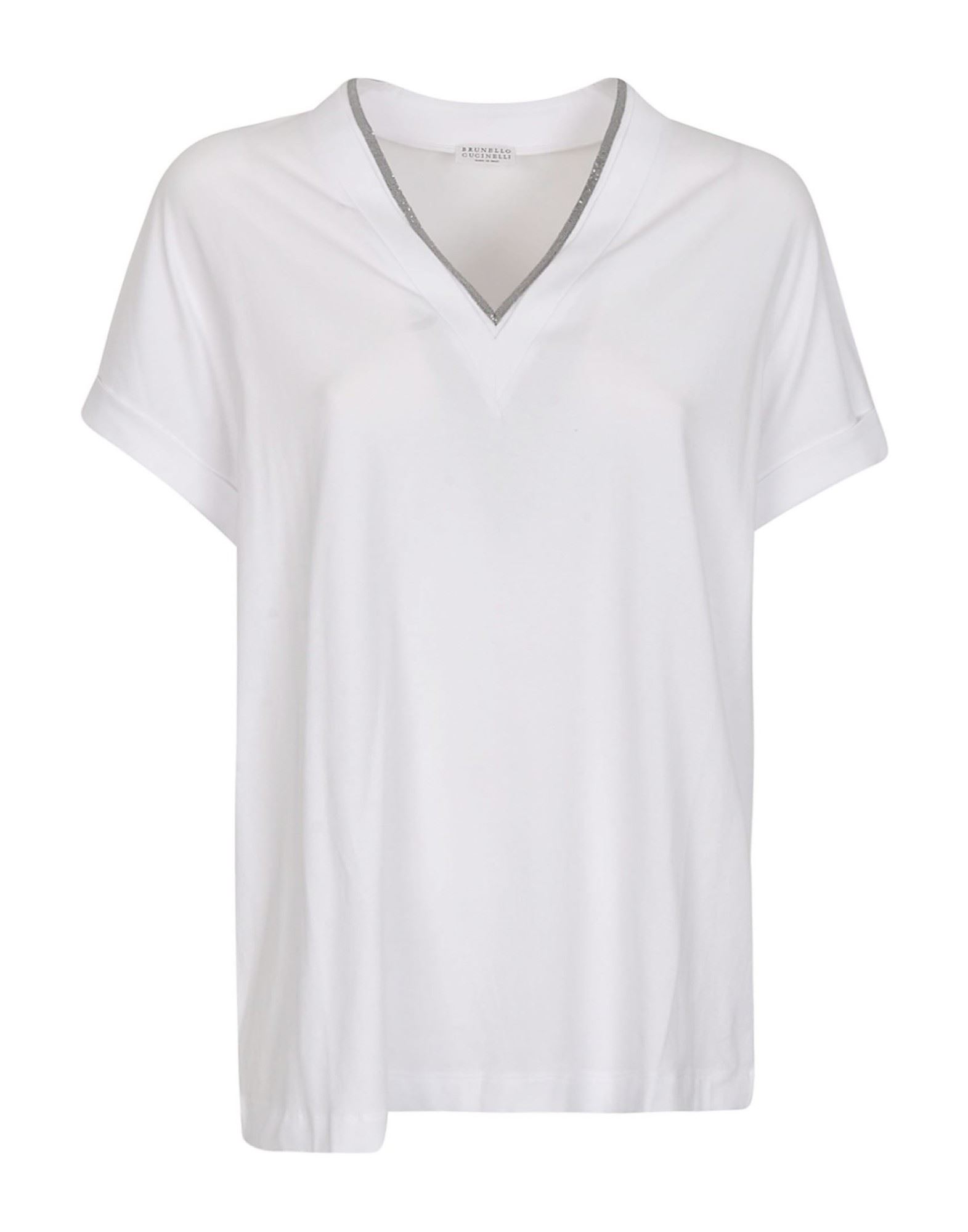 BRUNELLO CUCINELLI T-shirts Damen Weiß von BRUNELLO CUCINELLI