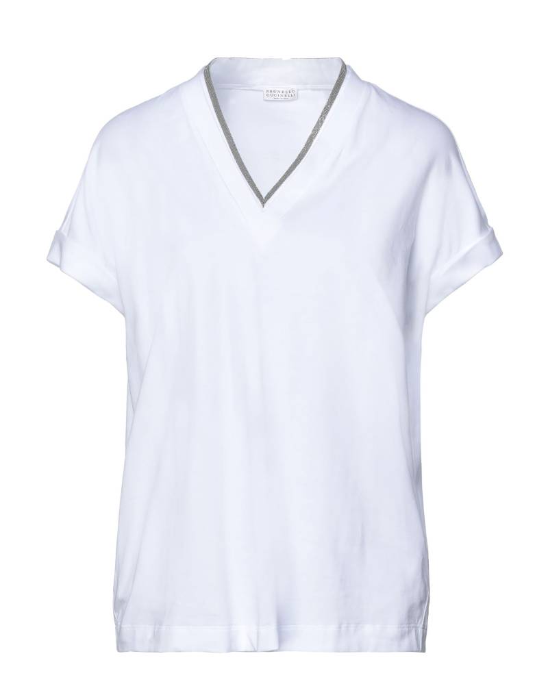 BRUNELLO CUCINELLI T-shirts Damen Weiß BRUNELLO CUCINELLI T-shirts Damen Weiß von BRUNELLO CUCINELLI