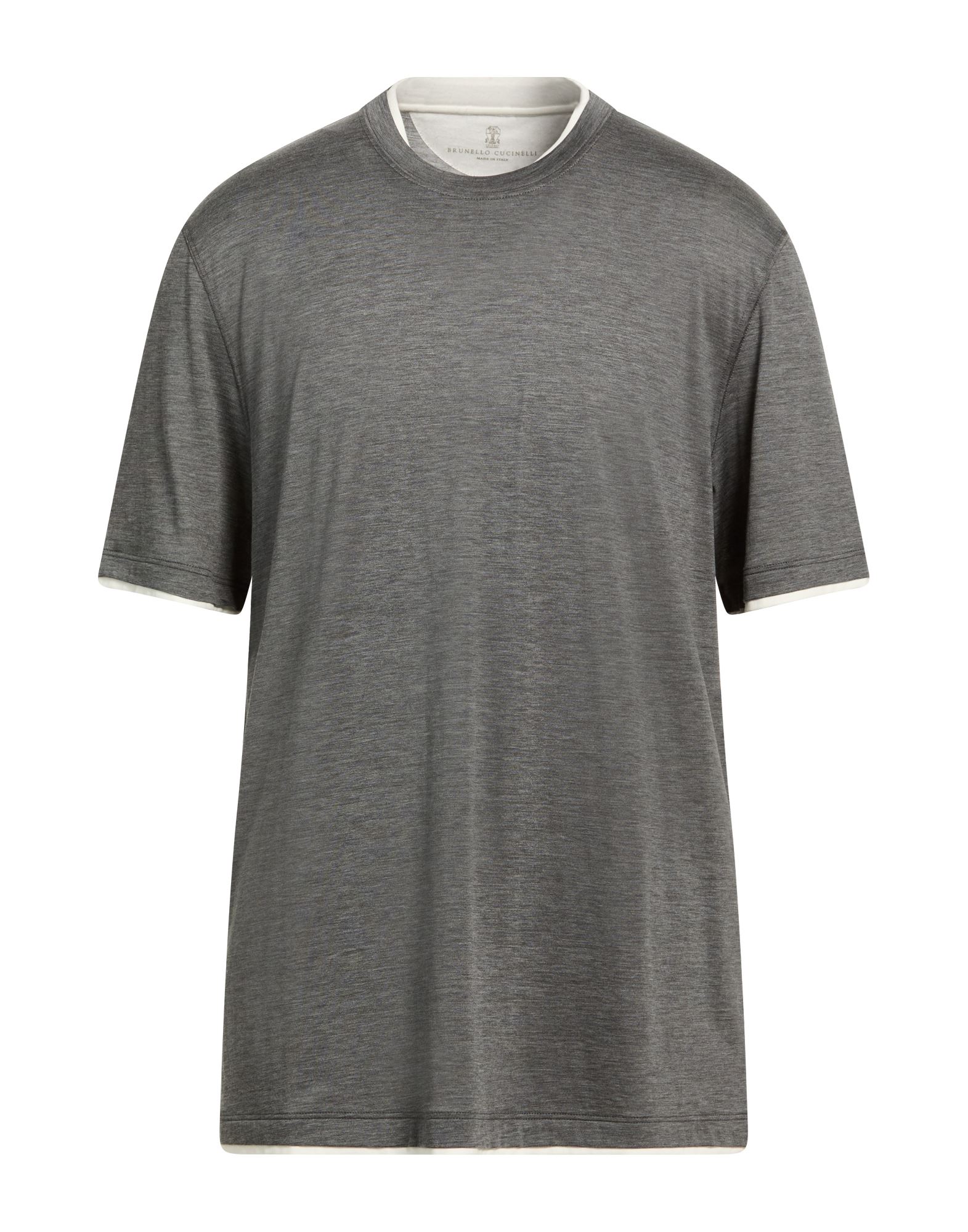 BRUNELLO CUCINELLI T-shirts Herren Braungrau von BRUNELLO CUCINELLI