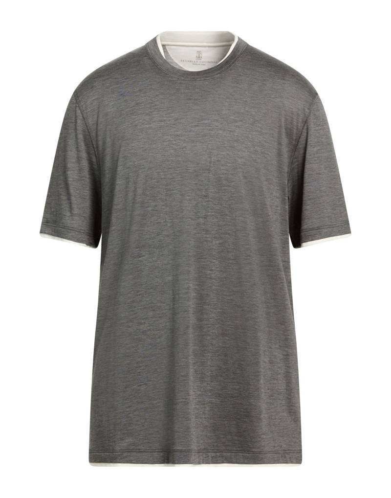 BRUNELLO CUCINELLI T-shirts Herren Braungrau von BRUNELLO CUCINELLI